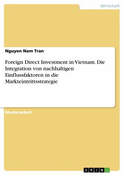 Foreign Direct Investment in Vietnam. Die Integration von nachhaltigen Einflussfaktoren in die Markteintrittsstrategie (eBook, PDF) - Tran, Nguyen Nam