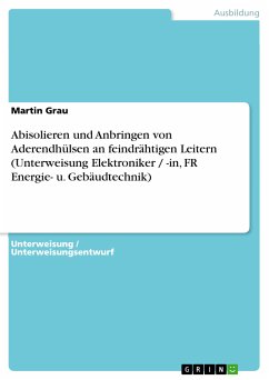Abisolieren und Anbringen von Aderendhülsen an feindrähtigen Leitern (Unterweisung Elektroniker / -in, FR Energie- u. Gebäudtechnik) (eBook, ePUB) - Grau, Martin