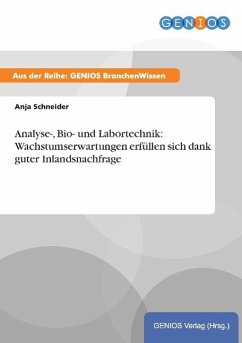 Analyse-, Bio- und Labortechnik: Wachstumserwartungen erfüllen sich dank guter Inlandsnachfrage - Schneider, Anja