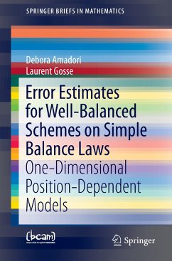 Error Estimates for Well-Balanced Schemes on Simple Balance Laws - Amadori, Debora;Gosse, Laurent