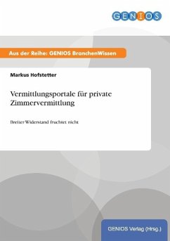 Vermittlungsportale für private Zimmervermittlung - Hofstetter, Markus
