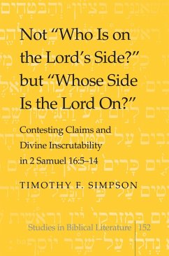 Not Who Is on the Lord's Side? but Whose Side Is the Lord On? (eBook, PDF) - Simpson, Timothy F.