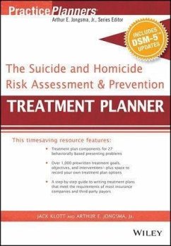 The Suicide and Homicide Risk Assessment and Prevention Treatment Planner, with DSM-5 Updates (eBook, ePUB) - Berghuis, David J.; Klott, Jack