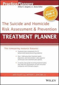 Cover The Suicide and Homicide Risk Assessment and Prevention Treatment Planner, with DSM-5 Updates (eBook, PDF)