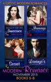 Modern Romance November 2015 Books 5-8: Unwrapping the Castelli Secret / A Marriage Fit for a Sinner / Larenzo's Christmas Baby / Bought for Her Innocence (eBook, ePUB)