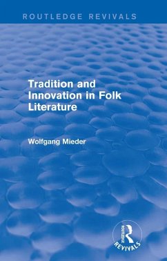 Cover Tradition and Innovation in Folk Literature (eBook, ePUB)