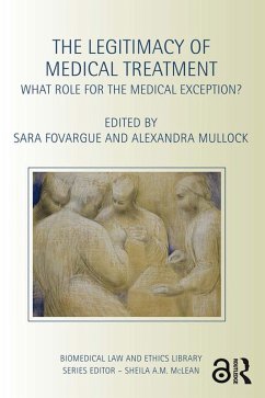 Cover The Legitimacy of Medical Treatment (eBook, ePUB)