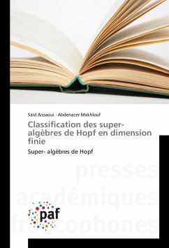 Classification des super-algèbres de Hopf en dimension finie - Aissaoui, Said;Makhlouf, Abdenacer