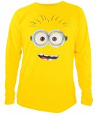 MINIONS Longsleeve, Bobs lachendes Gesicht (FACE), Gr. M