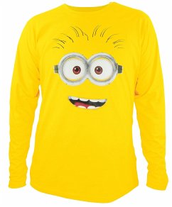 MINIONS Longsleeve, Bobs lachendes Gesicht (FACE), Gr. L