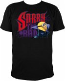 MINIONS T-Shirt, Stuart Dracula Vampir "Sorry I'm Bad", schwarz, Gr. M