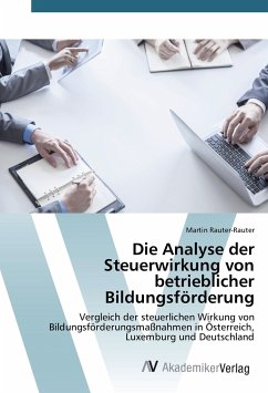 Die Analyse der Steuerwirkung von betrieblicher Bildungsförderung