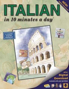 Italian in 10 Minutes a Day: Language Course for Beginning and Advanced Study. Includes Workbook, Flash Cards, Sticky Labels, Menu Guide, Software, - Kershul, Kristine, MA