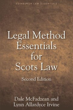 Legal Method Essentials for Scots Law - McFadzean, Dale