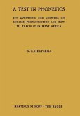 A Test in Phonetics (eBook, PDF)