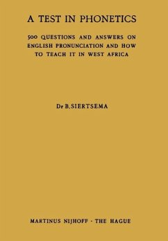 A Test in Phonetics (eBook, PDF) - Siertsema, B.