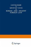 Catalogue of Important Books on Roman and Ancient Foreign Law (eBook, PDF)