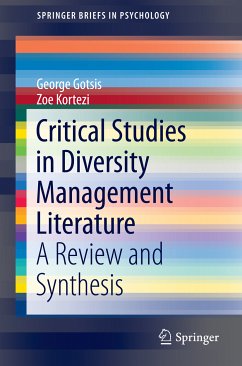 Critical Studies in Diversity Management Literature (eBook, PDF) - Gotsis, George; Kortezi, Zoe