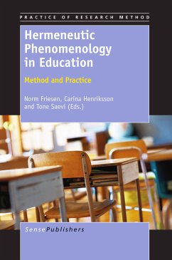 Hermeneutic Phenomenology in Education (eBook, PDF)