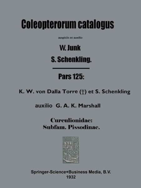 Coleopterorum Catalogus (eBook, PDF) Coleopterorum Catalogus (eBook, PDF)