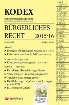 Cover Kodex Bürgerliches Recht 2015/16 (f. Österreich)