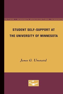 Student Self-Support at the University of Minnesota - Umstattd, James