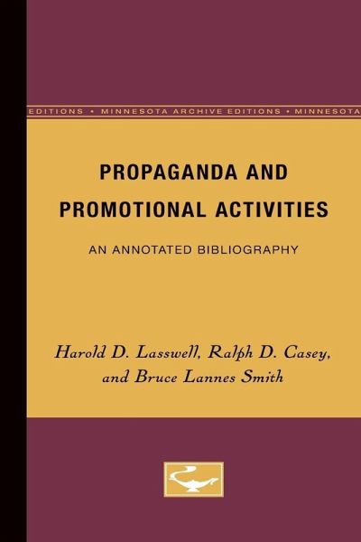 Propaganda and Promotional Activities Propaganda and Promotional Activities