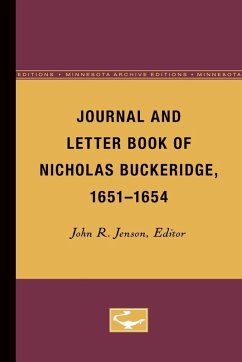 Cover Journal and Letter Book of Nicholas Buckeridge, 1651-1654