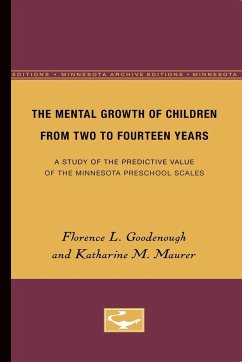 The Mental Growth of Children From Two to Fourteen Years - Goodenough, Florence