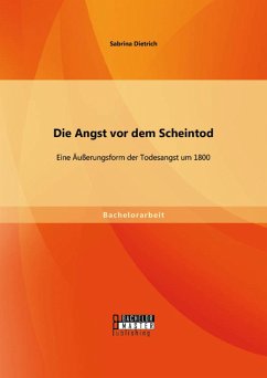 Cover Die Angst vor dem Scheintod: Eine Äußerungsform der Todesangst um 1800 (eBook, PDF)