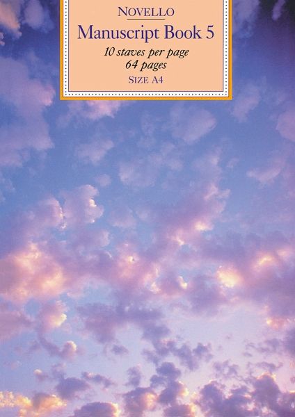 Manuscript Book 5 Din A4 10 Staves 64 Pages Manuscript Book 5 Din A4 10 Staves 64 Pages