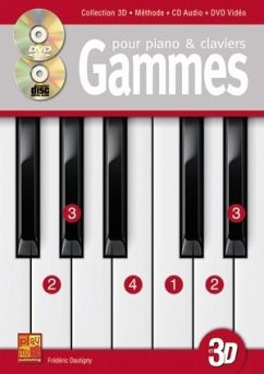 Cover Gammes Dautigny, Gammes Improvisation Clavier 3D Klavier Buch + CD + CD-ROM