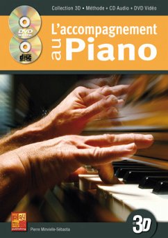 Cover L'accompagnement au Piano en 3D Klavier Buch + CD + CD-ROM