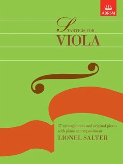 Cover Starters for viola 17 arrangements and original pieces for viola and piano