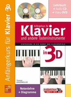 Cover Anfängerkurs in 3D (+CD +DVD) für Klavier (dt)
