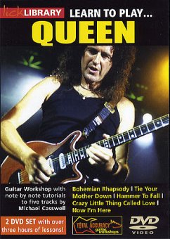 Learn to play Queen DVD-Video Casswell, Michael, Tracks