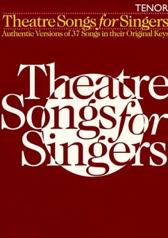 Cover Theatre Songs for Singers Songbook for tenor and piano