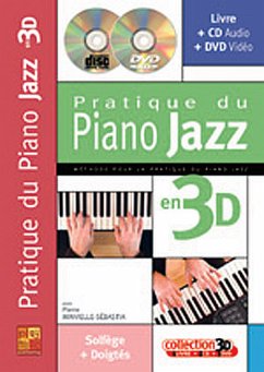 Cover Sebastia Minvielle, Pratique Piano Jazz 3D Klavier Buch + CD + CD-ROM