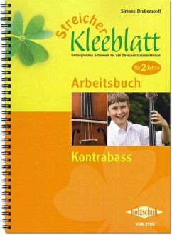 Cover Drebenstedt, S: Streicher Kleeblatt - Arbeitsbuch Kontrabass