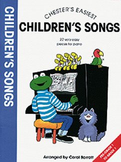 Cover Children's Songs 22 very easy pieces for piano
