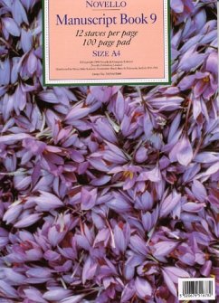 Cover Manuscript Book 9 DIN A4 12 Staves 100 Page Pad
