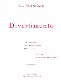 Cover Divertimento pour cor et piano