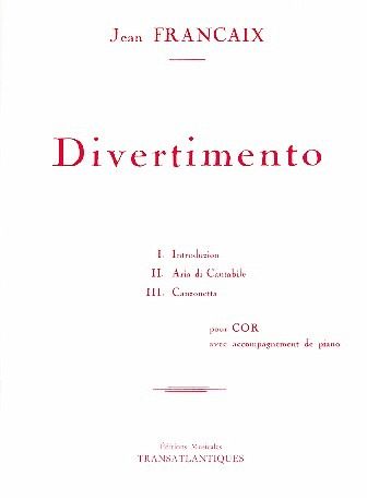 Divertimento pour cor et piano Divertimento pour cor et piano