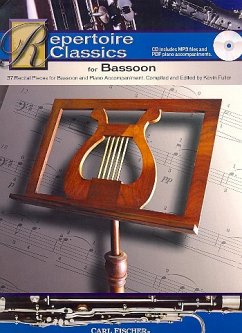 Repertoire Classics (+Online Audio) for bassoon and piano bassoon part (with printable piano accompaniment)