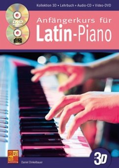 Cover Anfängerkurs für Latin Piano in 3D (+CD +DVD)