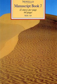 Cover MANUSCRIPT BOOK 7 DIN A4 12 STAVES 64 PAGES
