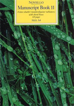 Cover Manuscript book 11 Din A4 4 stave double (standard / guitar tab), guitar boxes 64 pages