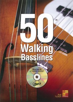 Cover 50 Walking Basslines Double Bass, Bass Guitar Buch + CD