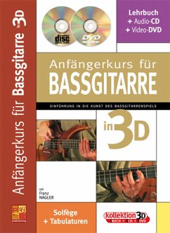 Cover Anfängerkurs in 3D (+CD +DVD): für Bassgitarre (dt)
