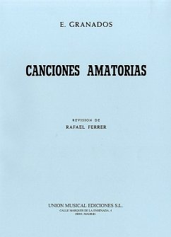 Canciones amatorias for voice and piano